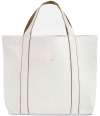 W950 Westford Mill Courtside Medium Tote Bag Soft White / Caramel colour image